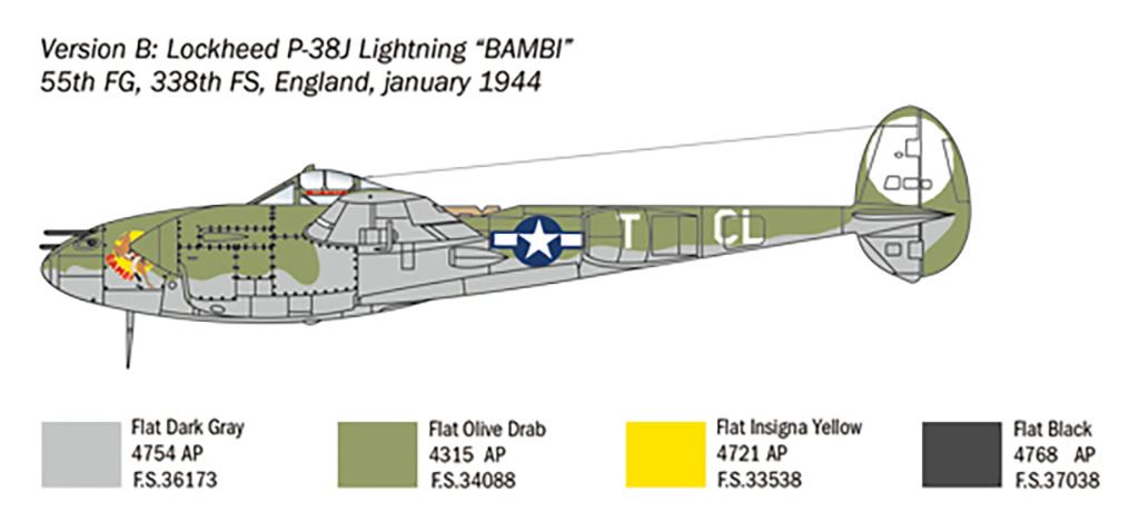 Italeri P-38J “Lightning”