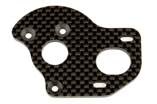 TEAM ASSOCIATED FT LAYDOWN/ LAYBACK MOTOR PLATE GRAPHITE