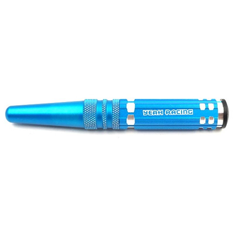 Yeah Racing Aluminum Body Mounting Hole Reamer 0-14mm Blue
