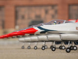 E Flite F-16 Thunderbirds 70mm EDF Jet BNF Basic with AS3X and SAFE