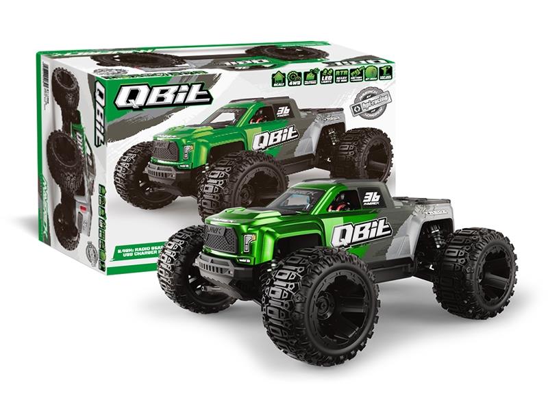 Maverick Qbit MT 1/16th Monster Truck - Green