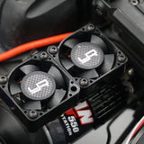 Yeah Racing Aluminium 540 550 Motor Heat Sink w/Twin Tornado High Speed Fan Red