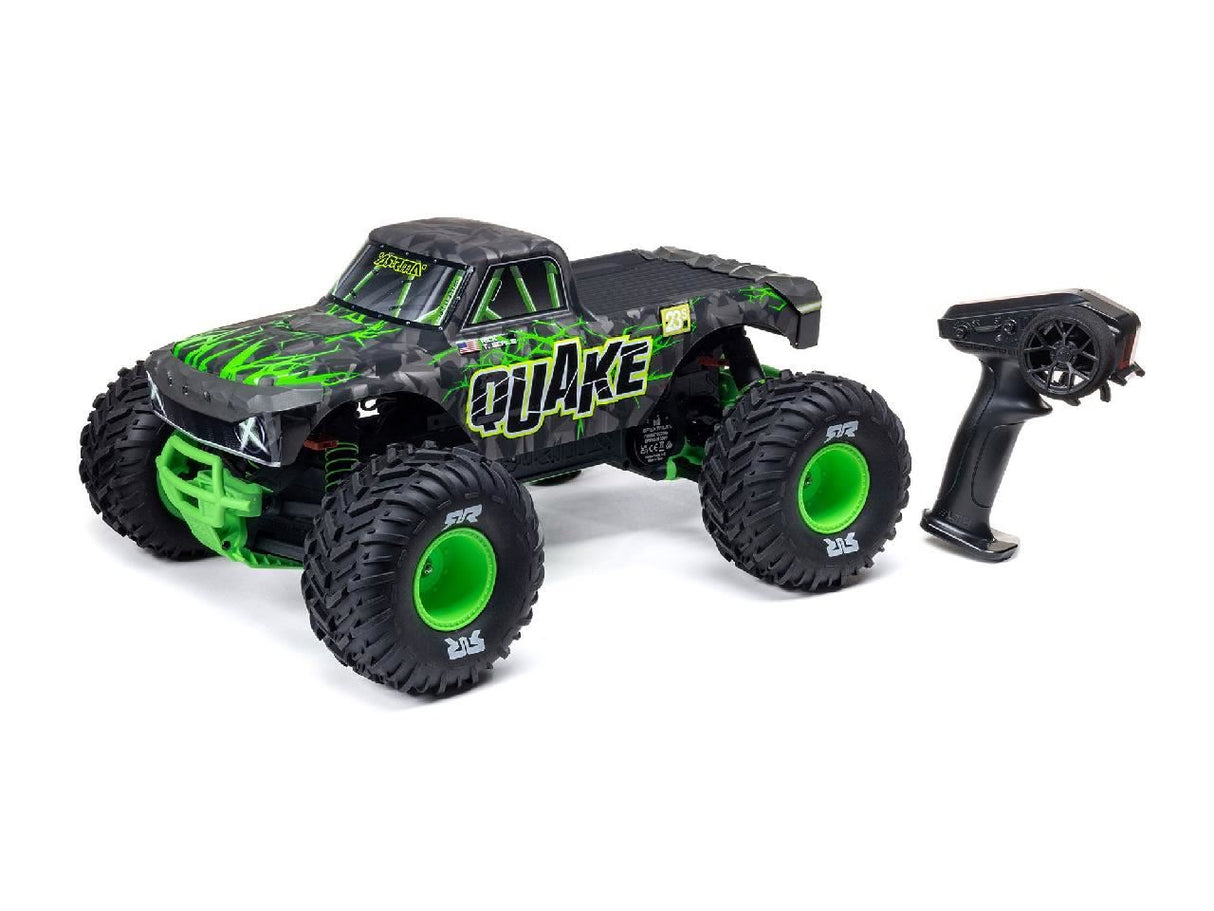 Arrma 1/10 Quake 223S Dsc 2Wd Rtr Brushless Monster Truck, Green