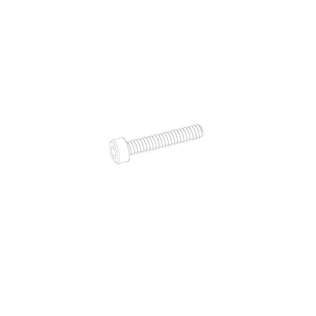 2.6*15Hb Hex Socket Head Cap Tapping Screw 8Pcs