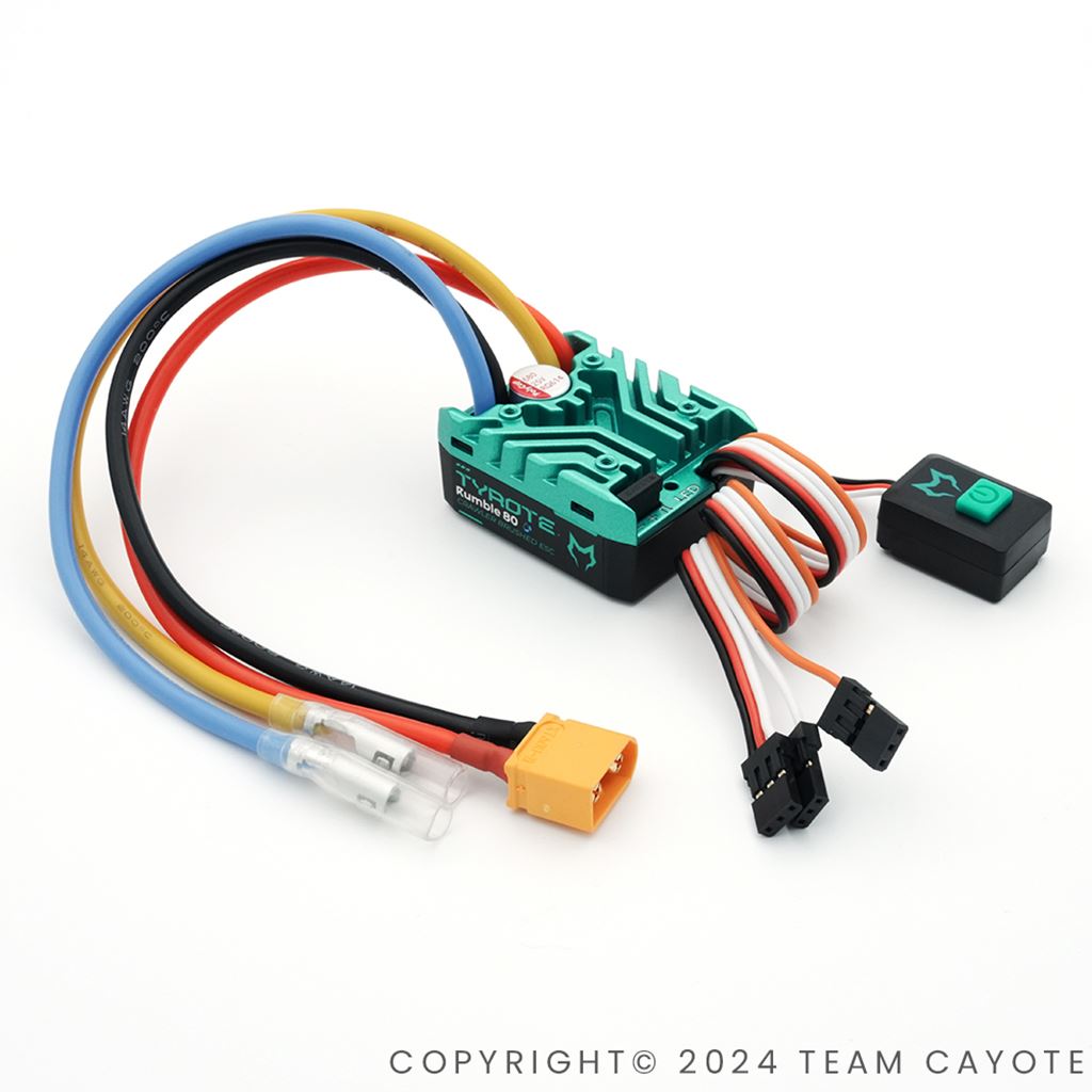 Tyrote Rumble 80 1/10 80A W/P Brushed Crawler Esc