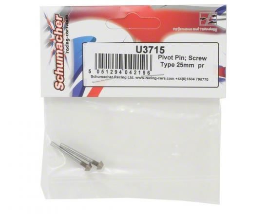 Schumacher Pivot Pin; Screw Type 25mm pr