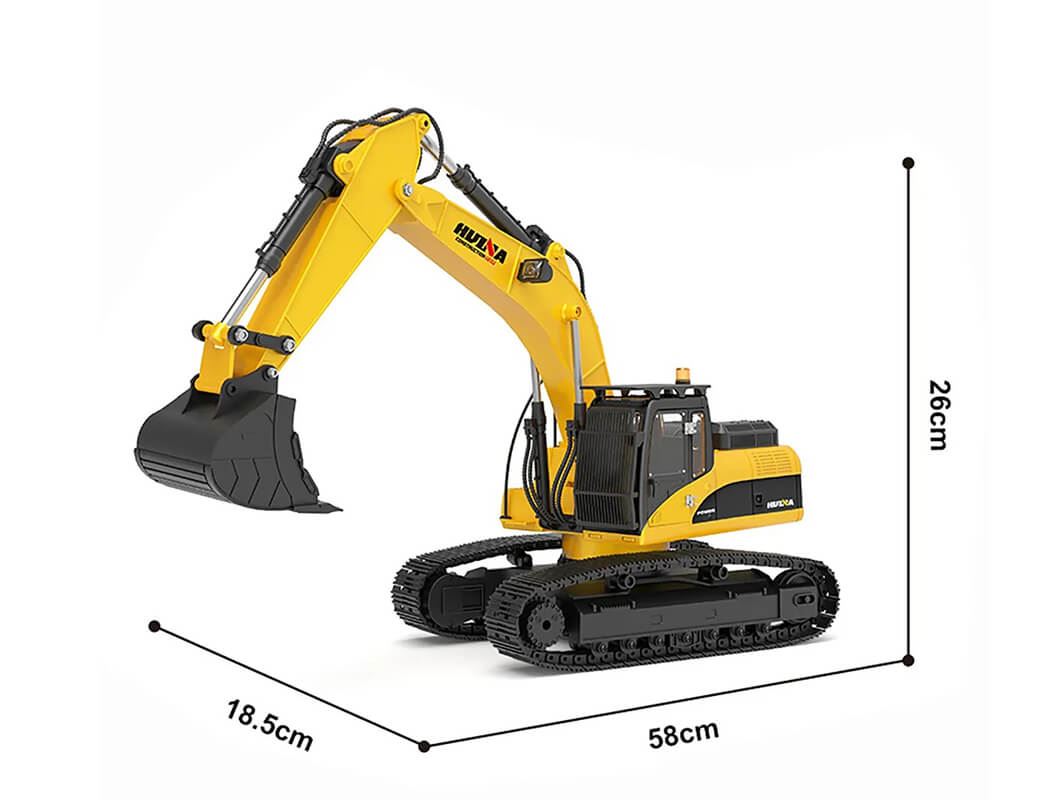 Huina 1/14 Full Alloy 23Ch 2.4G Excavator Version 5.0