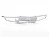 RC4WD GUARDIAN STEEL FRONT WINCH BUMPER W/IPF LIGHTS FOR AXIAL 1/10 SCX10 II UMG10 (SILVER)