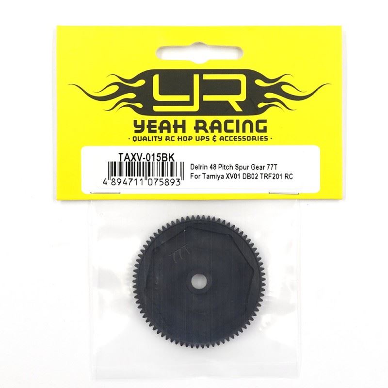 Yeah Racing Delrin 48 Pitch Spur Gear 77T For Tamiya Xv01 Db02 Trf201 Rc