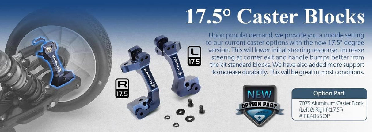 Sparko F8 7075 Aluminum Caster Block -17.5