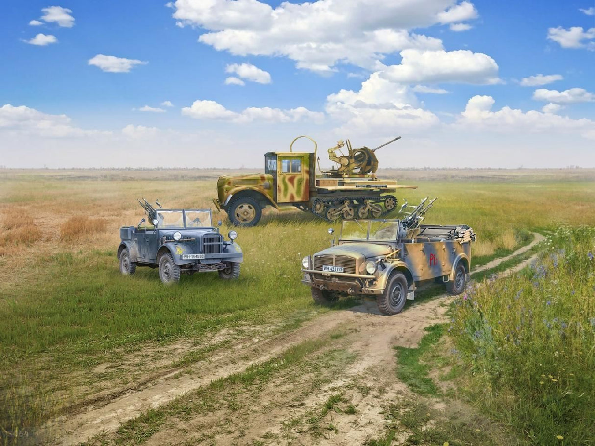 Icm Self-Propelled Aa Guns Of The Wehrmacht (Set Of 3)