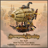 Pantasy Steampunk Airship - 1949 Pcs