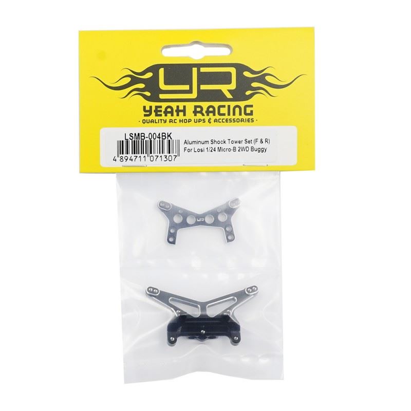 Yeah Racing Aluminum Shock Tower Set (F & R) For Losi 1/24 Micro-B 2Wd Buggy / 1/28 Micro-T Truck