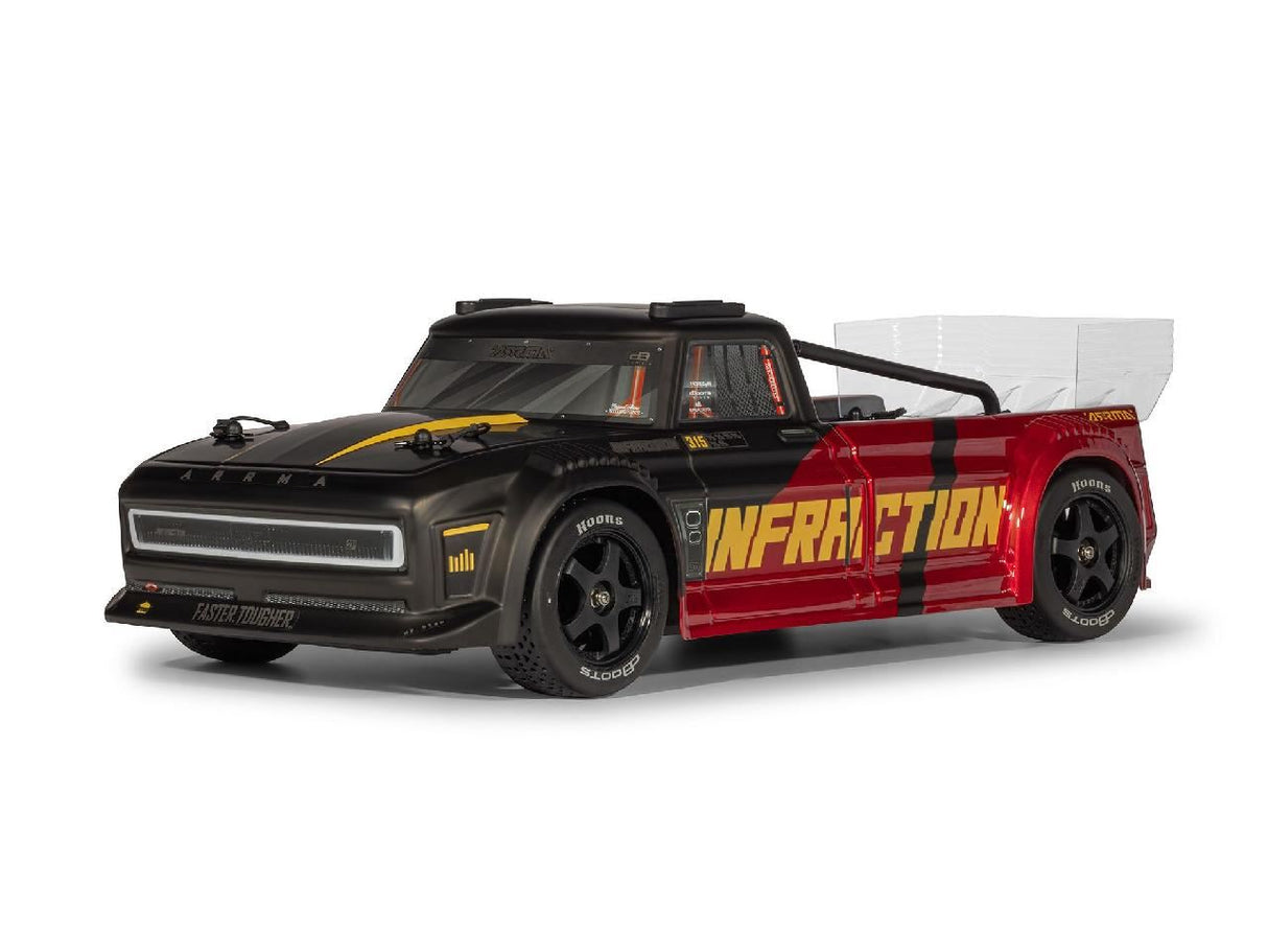 Arrma 1/8 Infraction 223S Dsc 4X4 Rtr Street Bash, Red/Black