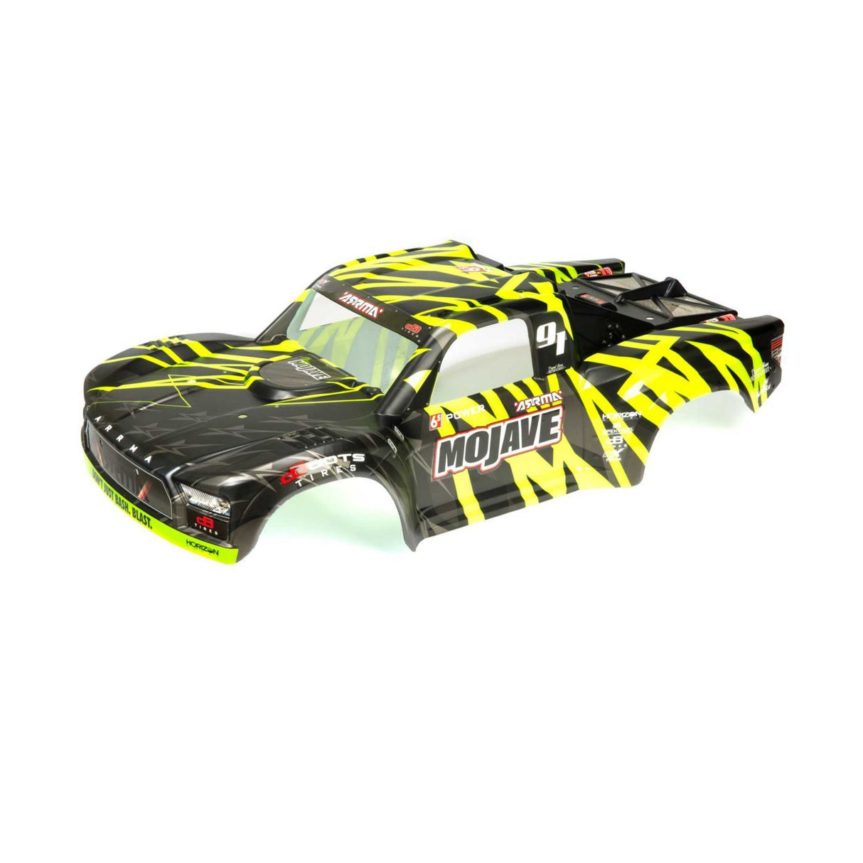 Arrma MOJAVE 6S BLX Finished Body (Black/Green) (ARA411002)