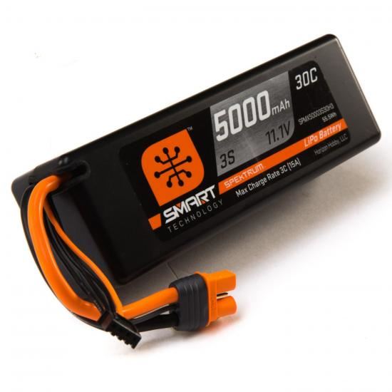 Spektrum 5000mah 3S 11.1V 30C: HC, IC3 (SPMX50003S30H3)