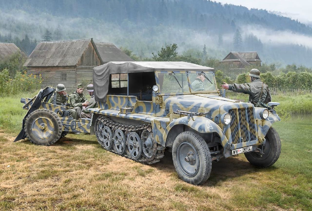 Italeri SD KFZ 10 Demag with LE IG18 & Crew