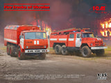 Icm Fire Trucks Of Ukraine, Ac-40-137A & Ar-2 (Set Of 2)