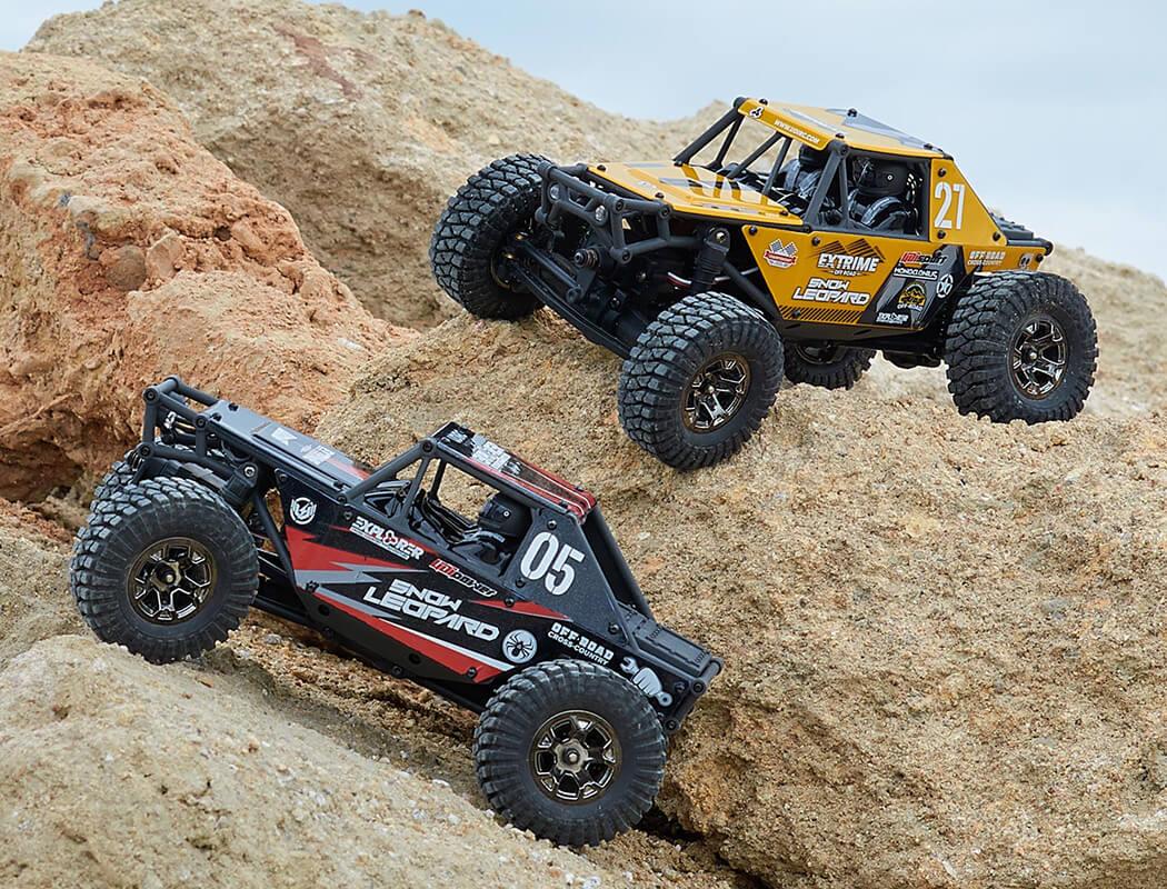 Udi Rc Ucx24 Snow Leopard 1/24 Crawler Rtr B/Less 4Ws Yellow