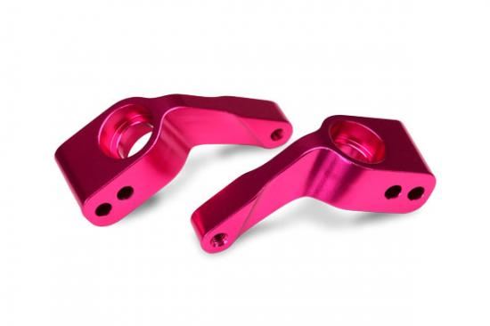 TRAXXAS Stub axle carriers (Rust/Stamp/Band), Alum (pink-anodised)