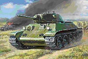 Zvesda 1/100 Soviet Tank T-34/76