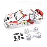 Yeah Racing 1/10 Mitubishi Lancer Evo Iv Rally Catalunya 1997 #1 Pre-Painted Pre-Cut Body W/Rims Set