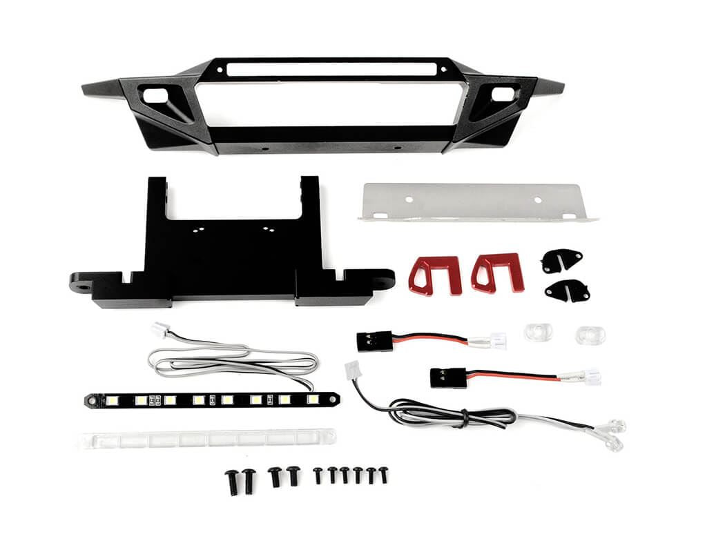 RC4WD ROOK METAL FRONT BUMPER WITH LED FOR TRAXXAS TRX-4 2021 BRONCO