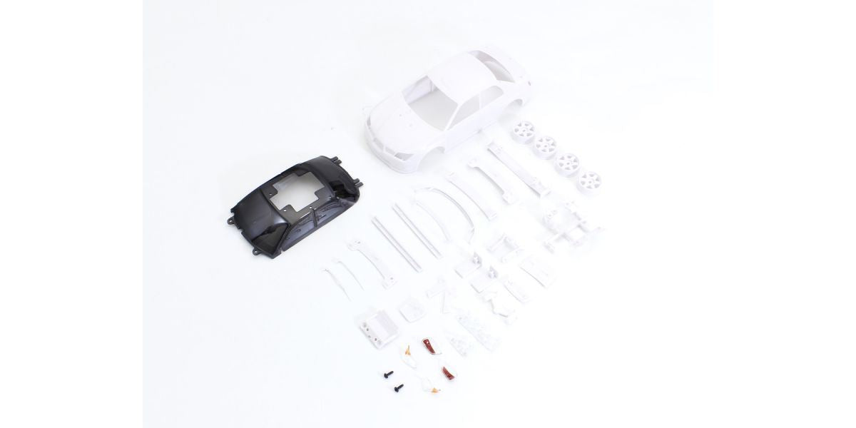 Bodyshell Subaru Impreza Wrx Mini-Z + 4Wd Rims (White Body)