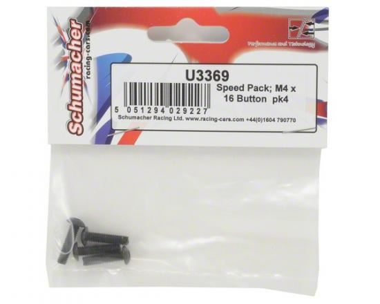 Schumacher Speed Pack - M4x16 Button pk4