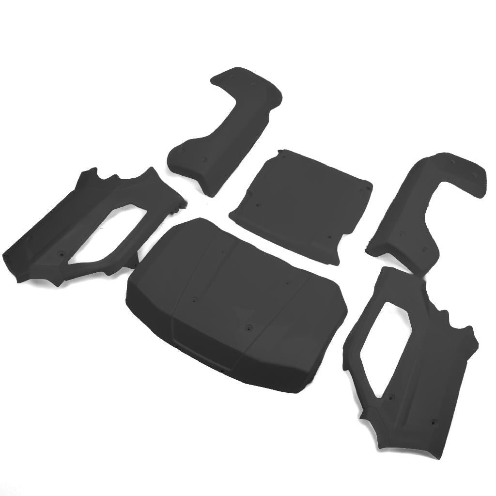 Losi Body Set, Complete, Black: 5Ive-T 3.0
