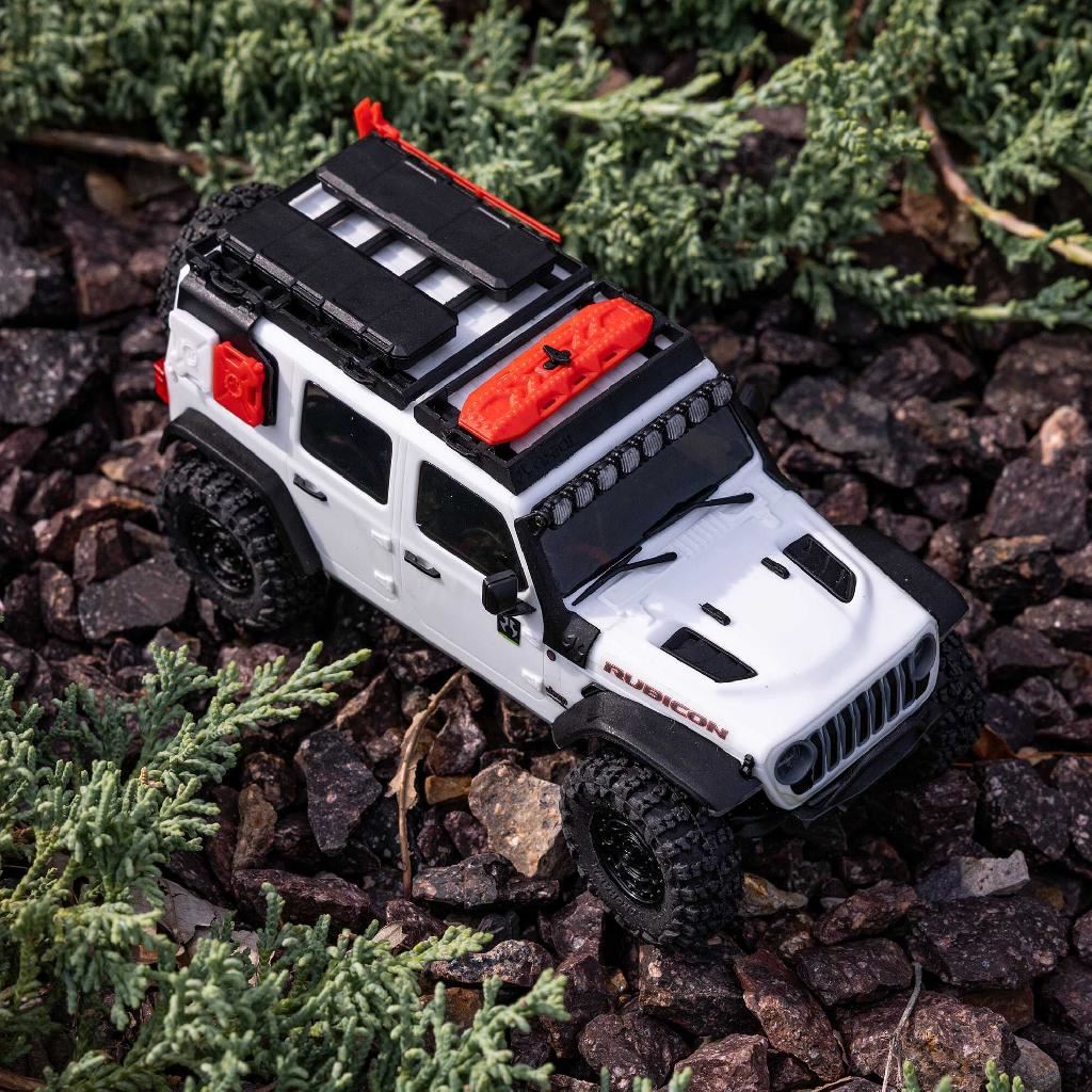 Axial 1/30 Scx30 Jeep Wrangler Jlu 4X4 Rtrrock Crawler White