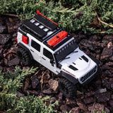 Axial 1/30 Scx30 Jeep Wrangler Jlu 4X4 Rtrrock Crawler White