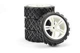 FASTRAX 1/10TH TOURING WHEEL/RALLY BLOCK 5-SPOKE WHITE