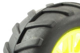 FTX COMET MONSTER REAR MOUNTED TYRE & WHEEL YELLOW
