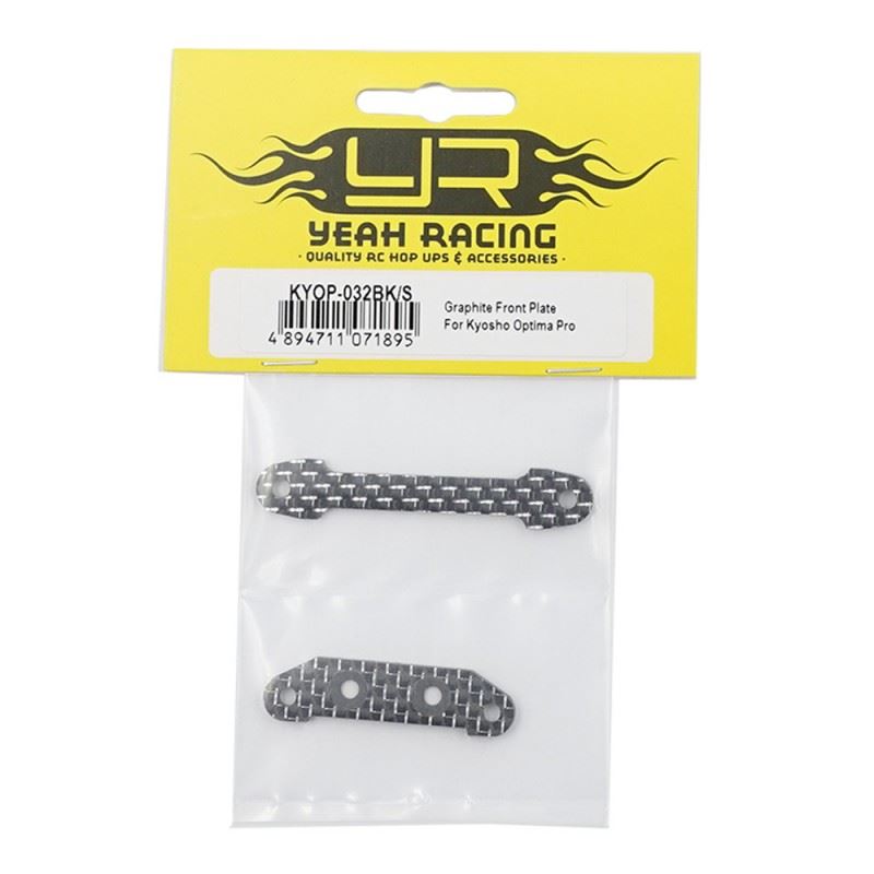 Yeah Racing Graphite Front Plate For Kyosho Optima Pro