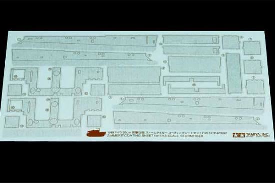 Tamiya 1/48 Sturmtiger Zim Sheet