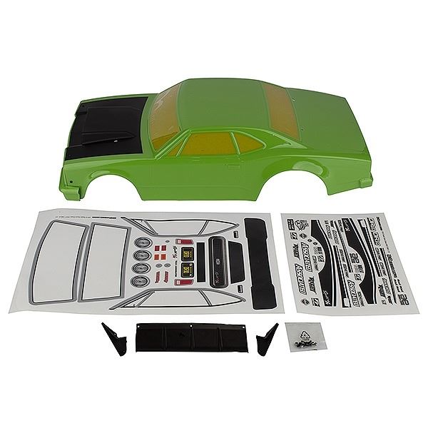 TEAM ASSOCIATED DR10 REAKT DRAG BODY SHELL GREEN