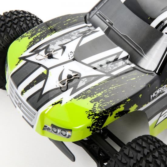 ECX AMP MT 1:10 2WD Monster Truck: Black/Green RTR INT (ECX03028IT2)