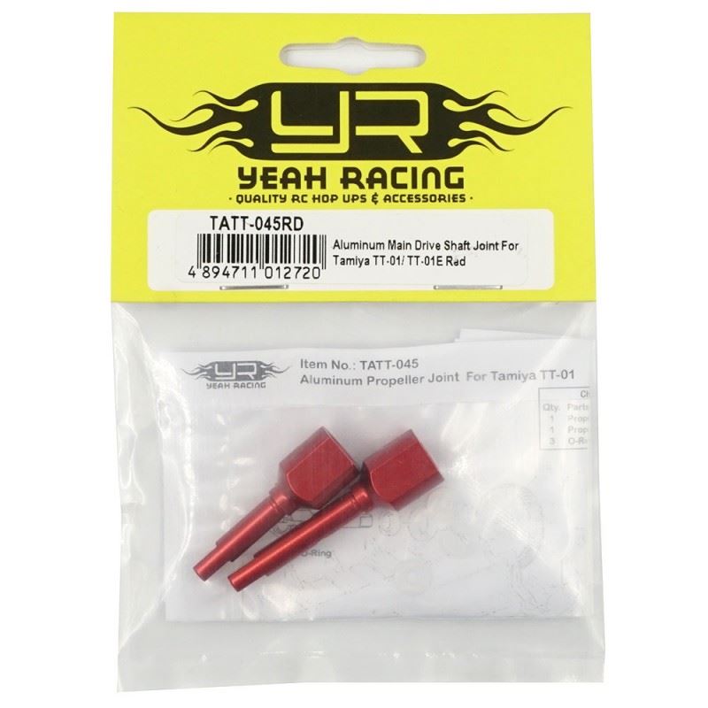Yeah Racing Aluminum Main Drive Shaft Joint For Tamiya TT-01/ TT-01E Red