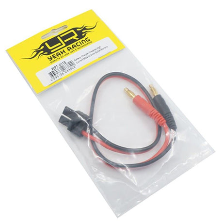 Yeah Racing 35cm Battery Charger Trax-Style High Current Male to 4mm Bullet Banana