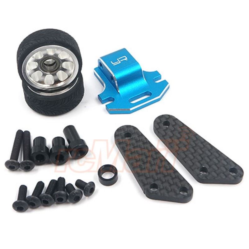 Yeah Racing Aluminum Wheelie Bar for Tamiya SW-01 Blue