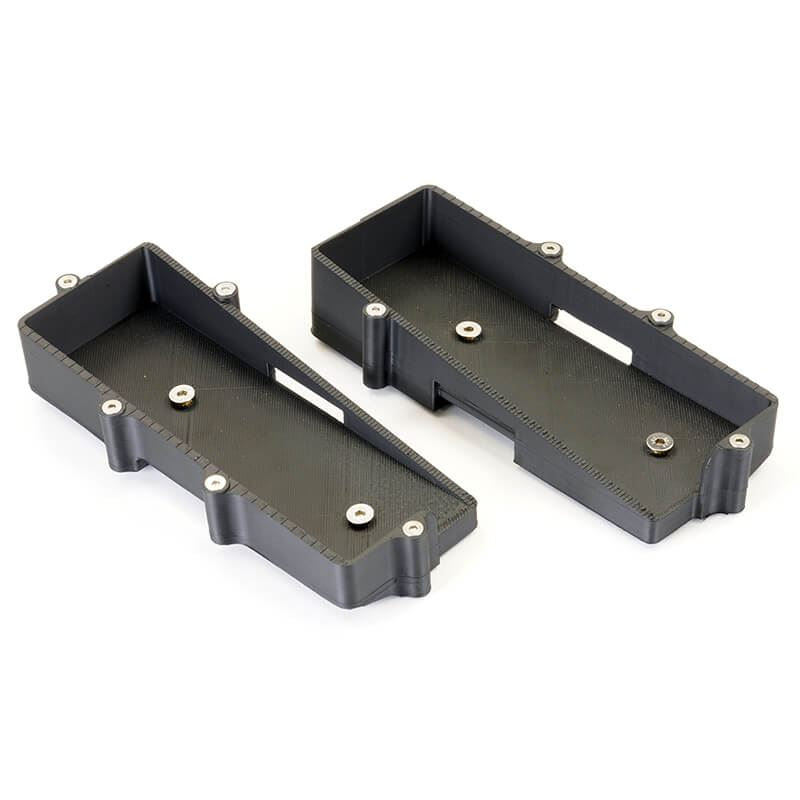 CENTRO RC8Be L/R BATTERY TRAYS FOR STICK PACKS (3D PRINTED)