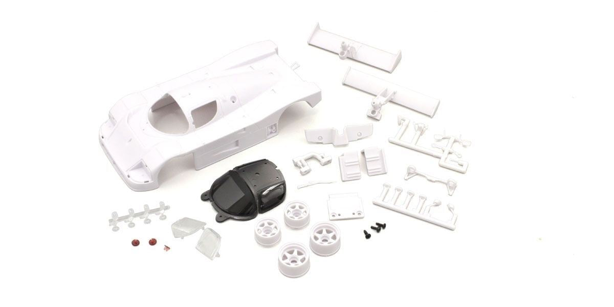 Bodyshell Sauber Mercedes C9 Mini-Z + 2Wd Rims (White Body)