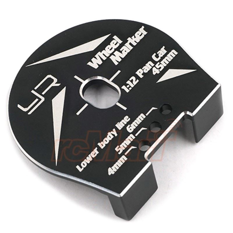 Yeah Racing Aluminum Wheel Well Marker For 1:12 RC Car Black