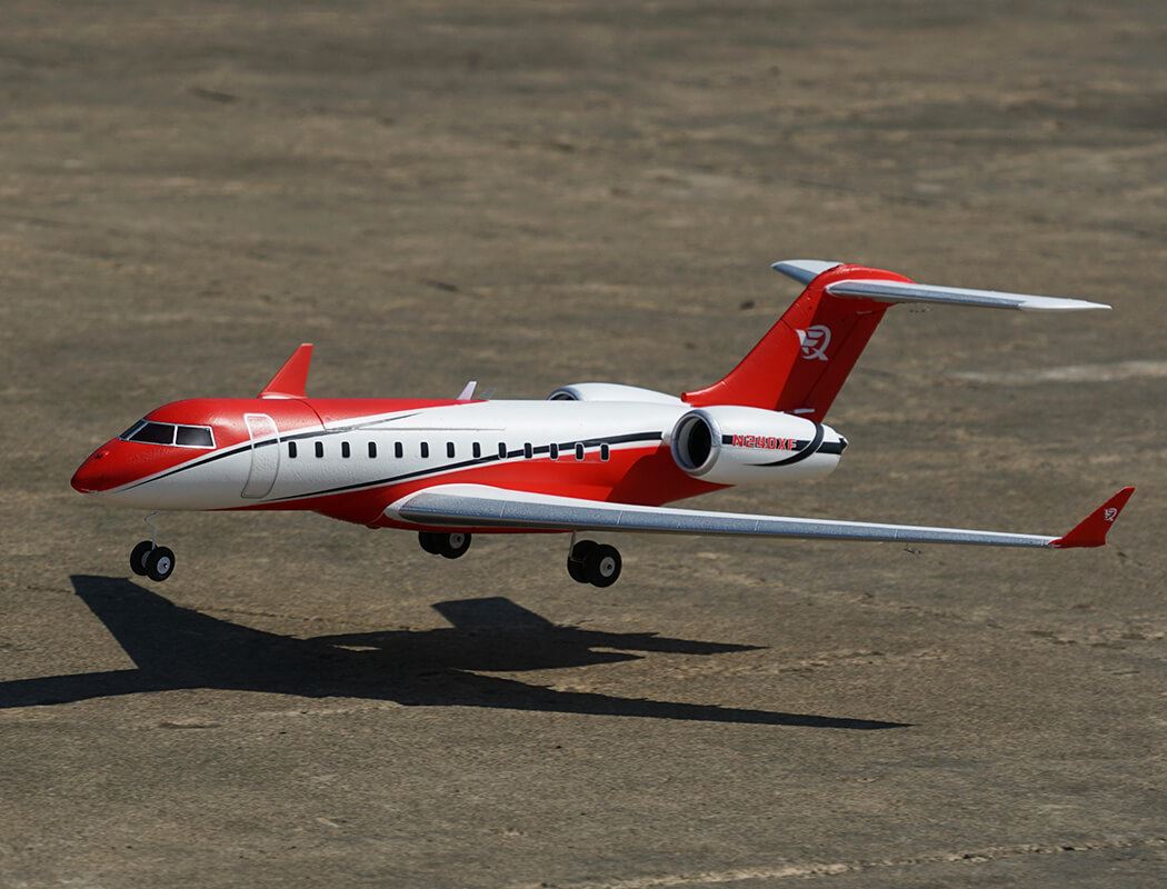 Xfly Twin 40Mm J-65 Edf Business Jet Pnp - Red