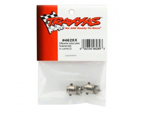 TRAXXAS Differential output yokes, hardened steel (w/ U-joints) (2)
