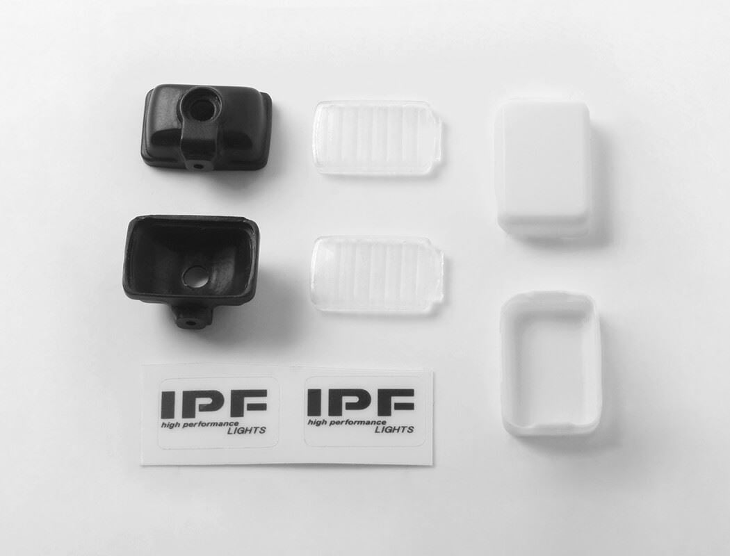 RC4WD STEEL TUBE FRONT BUMPER W/IPF LIGHTS FOR MST 1/10 CMX W/ JIMNY J3 BODY