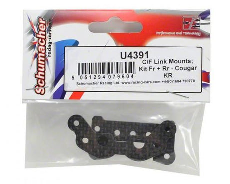 Schumacher C/F Link Mounts; Kit Fr + Rr - Cougar KR