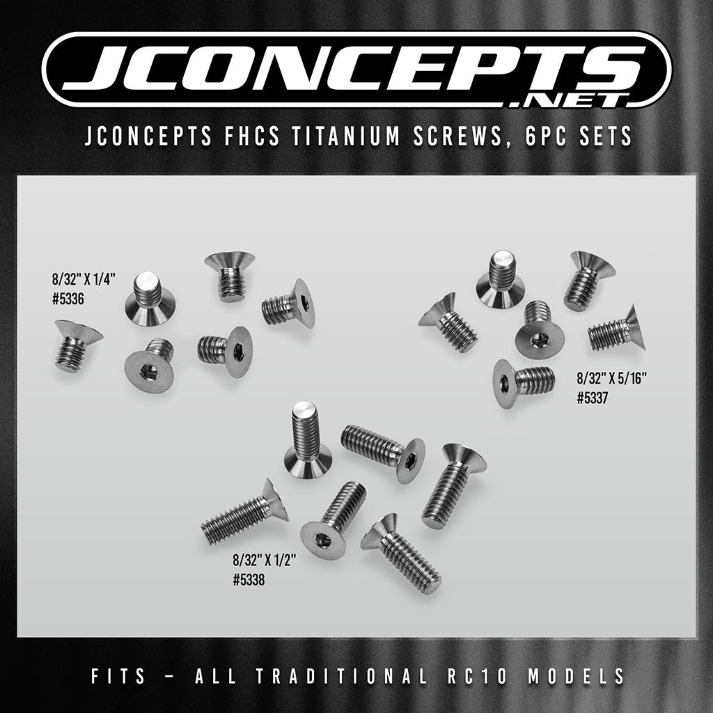8/32 X 1/4 Fhcs Titanium Screw 6Pc