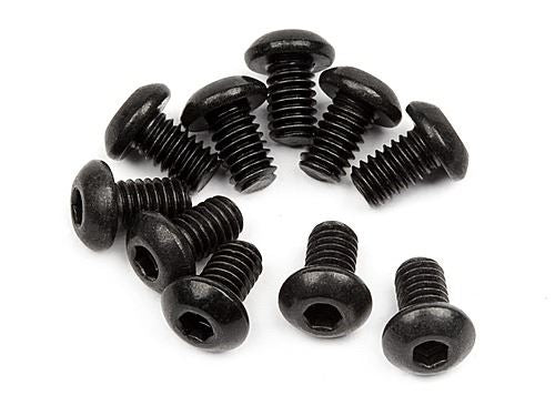 HPI Button Head Screw M2.5X4mm (Hex Socket/10Pcs)